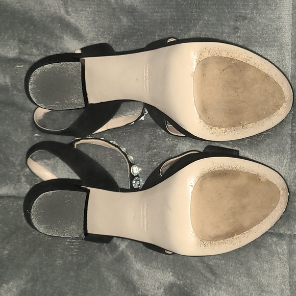 Miu Miu Jeweled Strap Suede Platform Sandal - Picture 6 of 6
